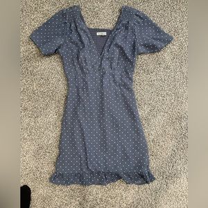 Abercrombie & Fitch Blue Polka Dot Mini Dress